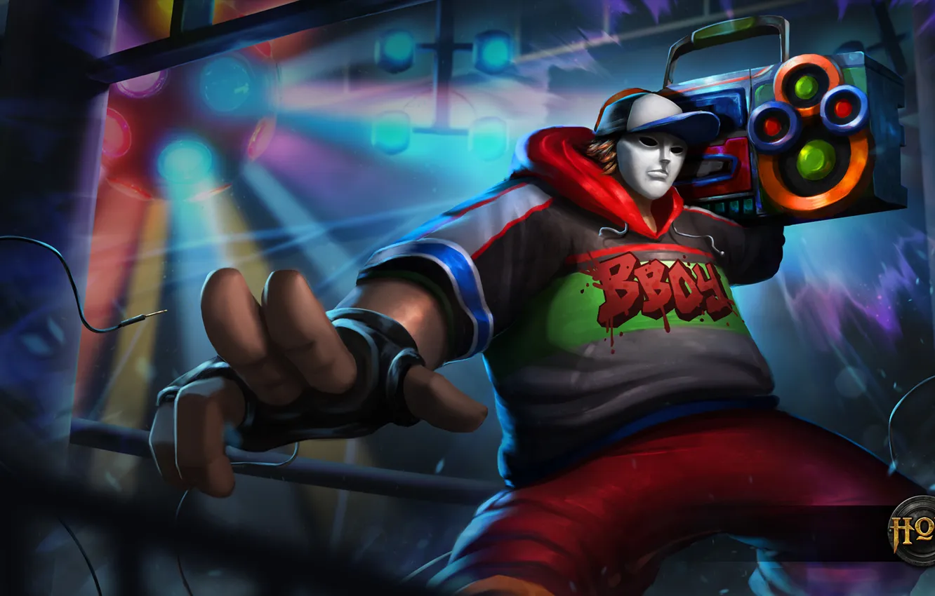 Photo wallpaper mask, cap, hon, 8-bit, Heroes of Newerth, Oogie, Boogie Oogie