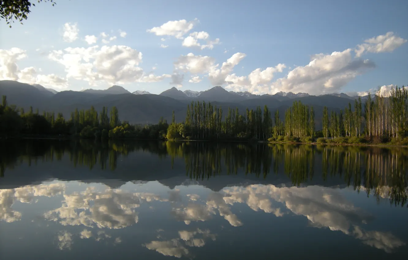 Photo wallpaper Kyrgyzstan, And Kul, Fish farm