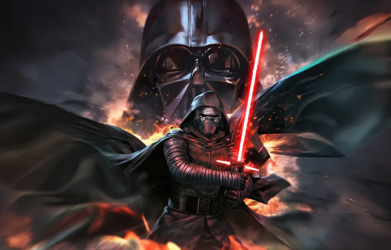 Photo wallpaper dark, darth vader, power