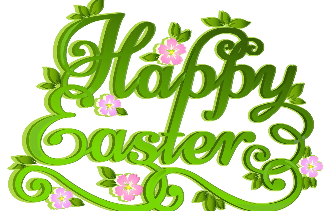 Photo wallpaper letters, Easter, words