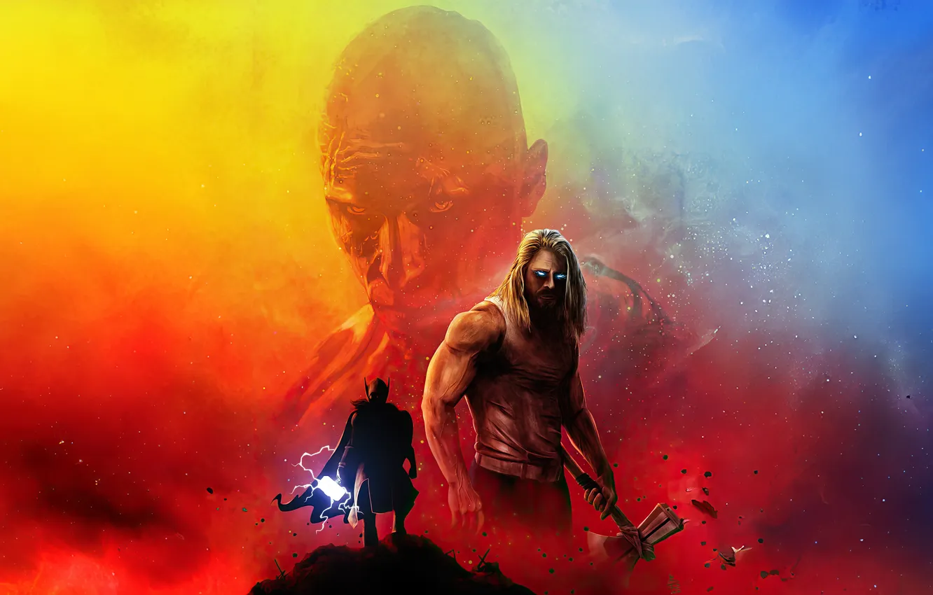 Photo wallpaper Thor, love and thunder, fan made