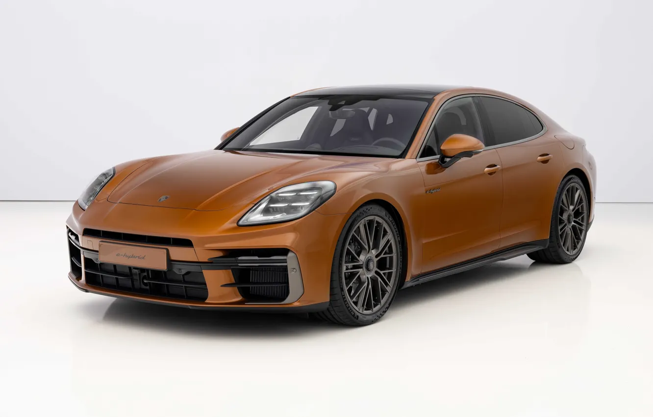 Photo wallpaper Porsche, exterior, E-Hybrid, Panamera Turbo, 2024, Porsche Panamera Turbo E-Hybrid