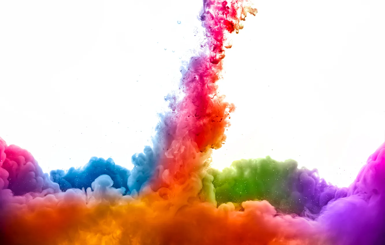 Photo wallpaper smoke, color, brightness