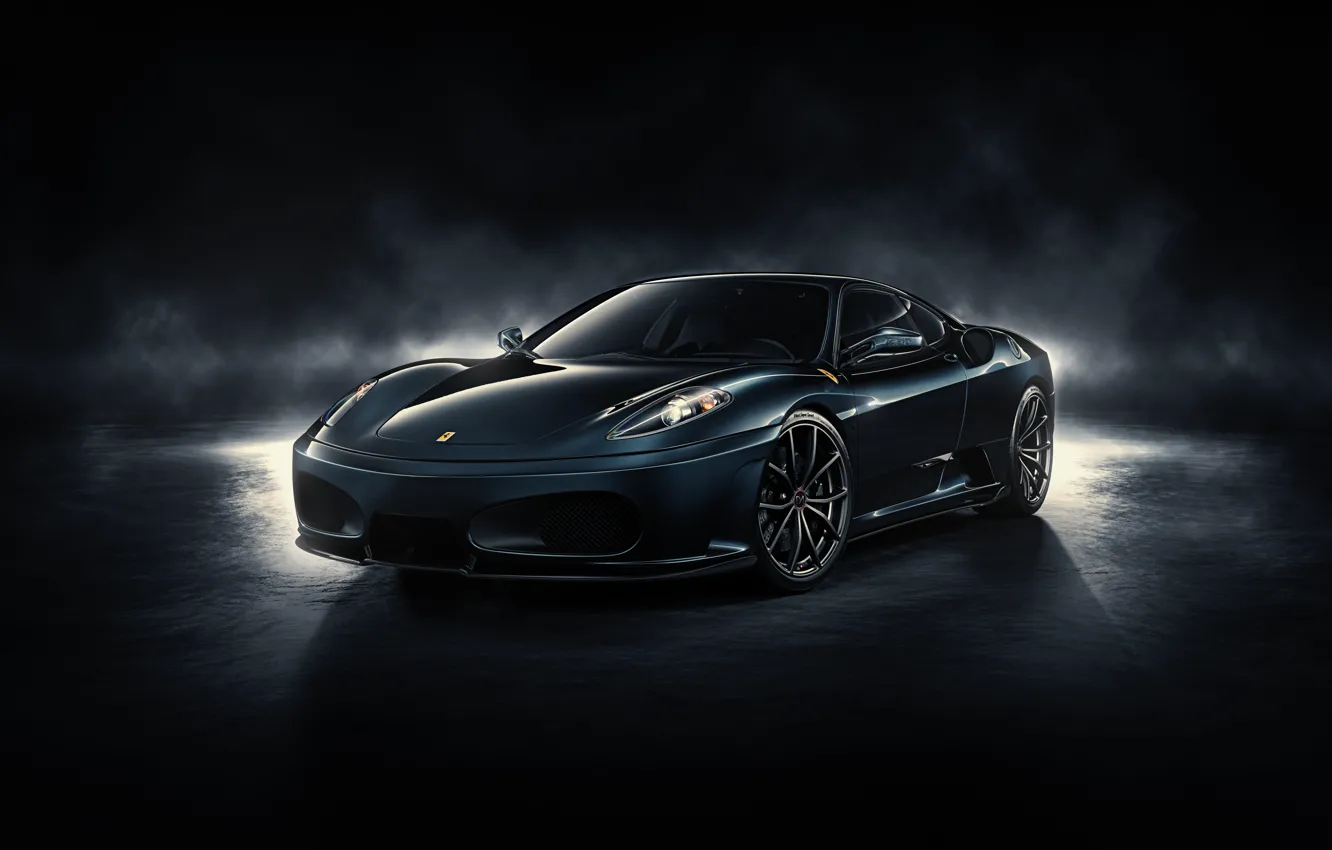 Photo wallpaper F430, Ferrari, front, by DuronDesign, Midnight Black