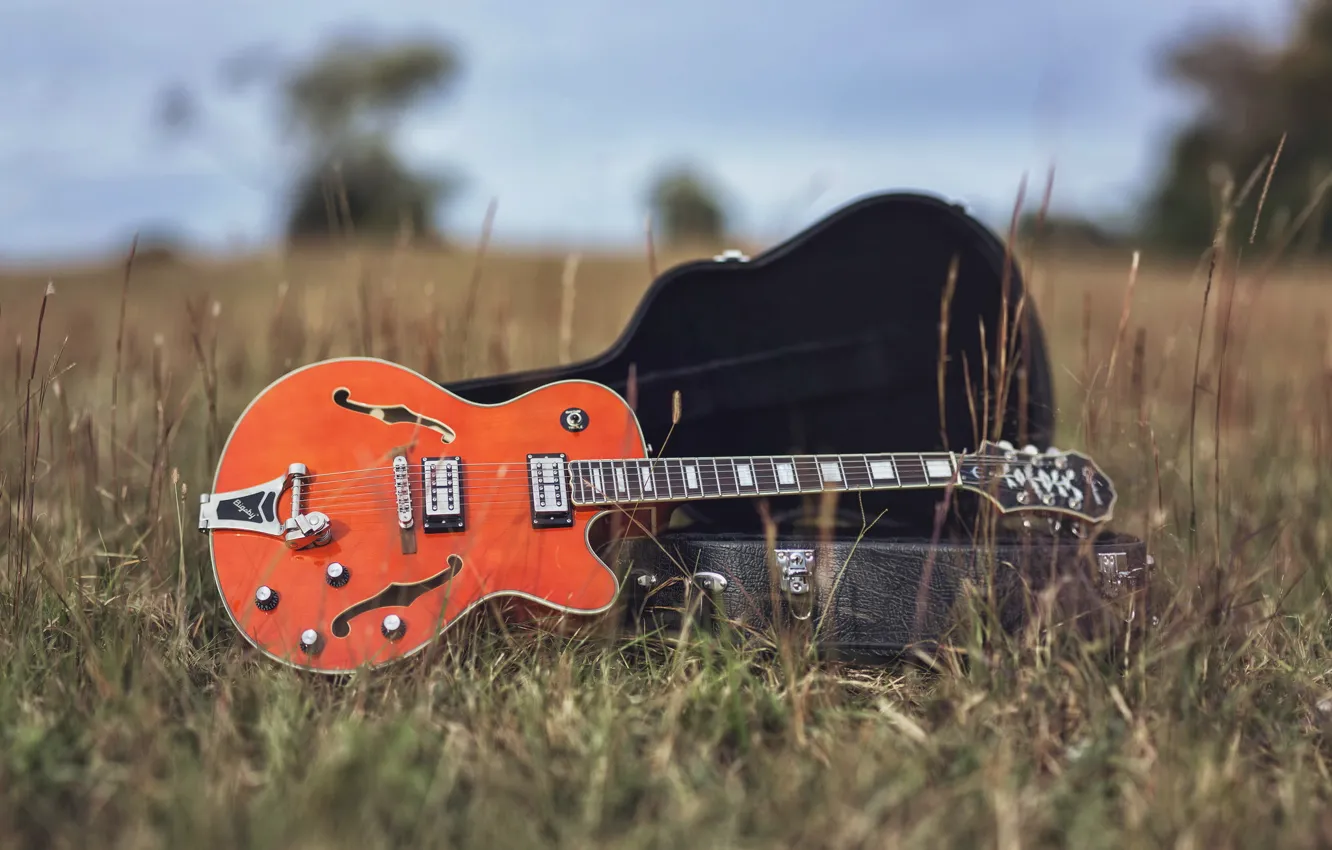 Photo wallpaper music, background, guitar