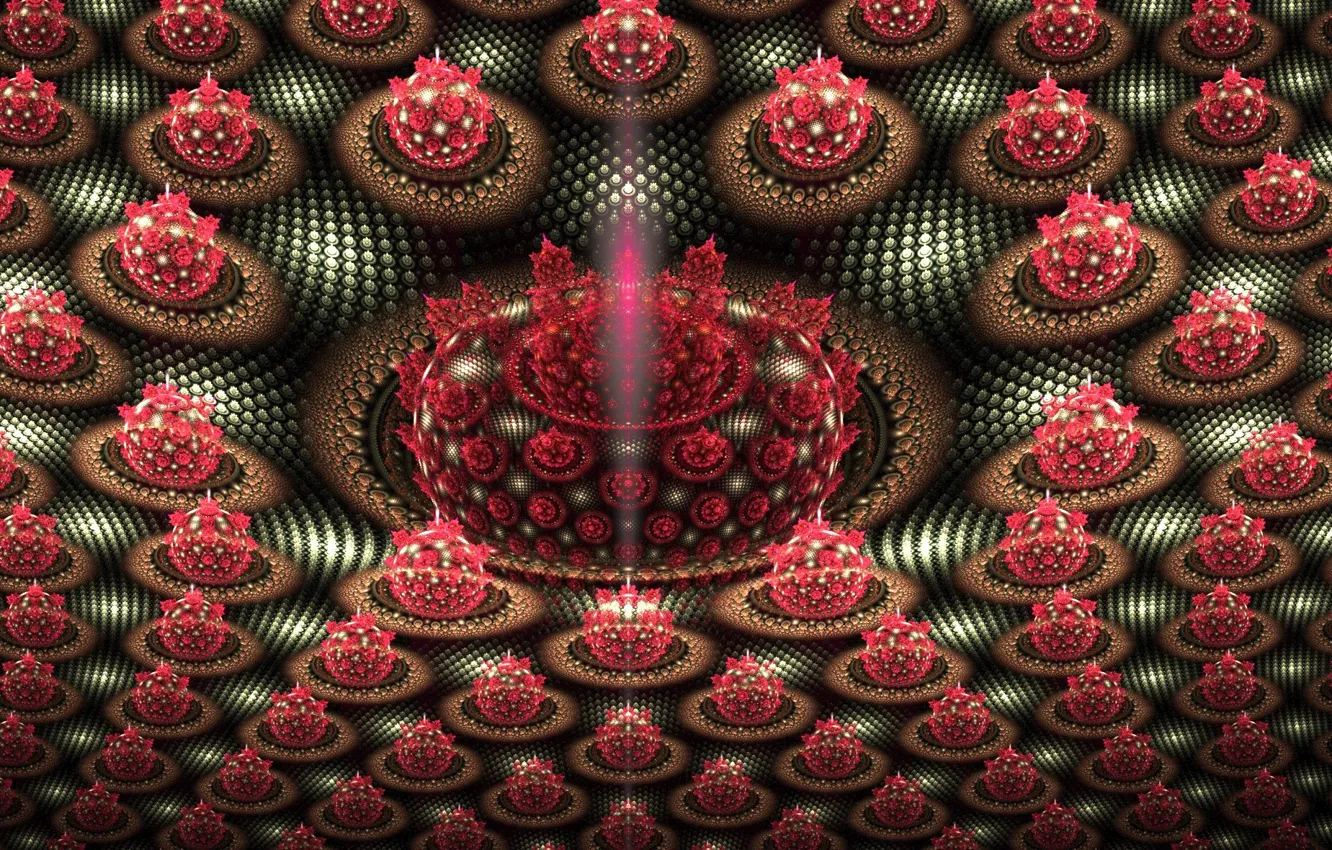Photo wallpaper Red, Pattern, Form