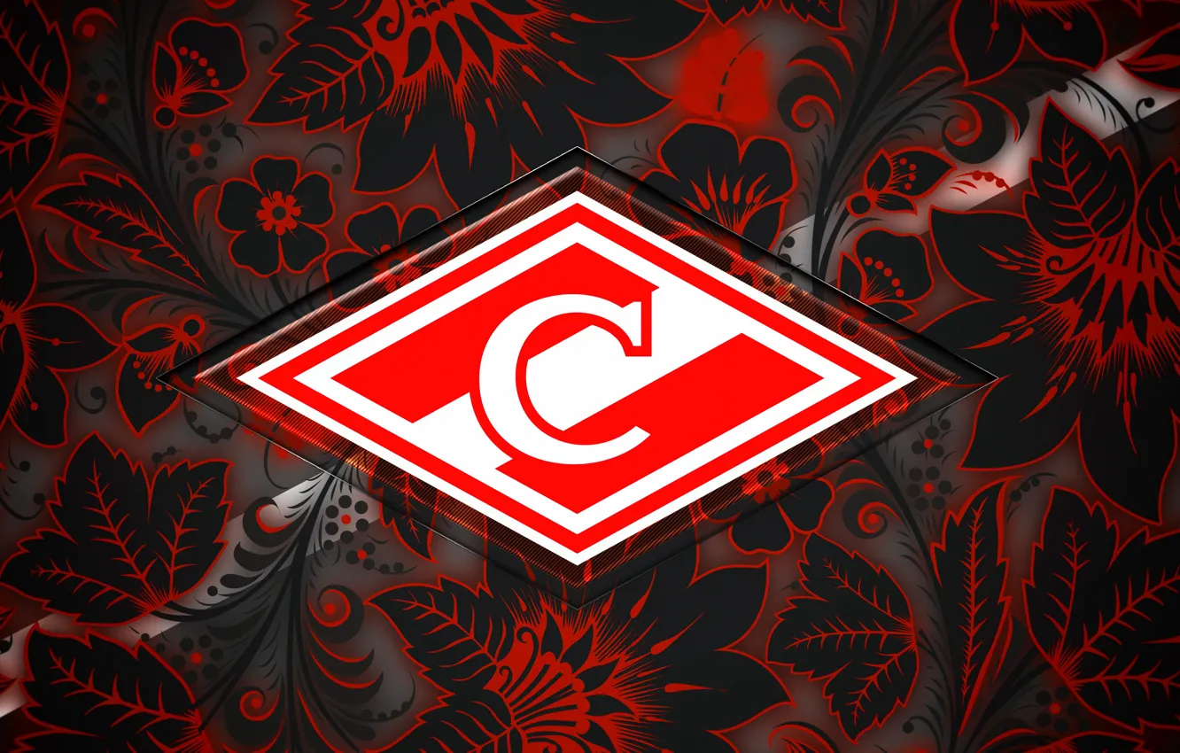 Photo wallpaper red, background, football, sport, club, logo, meat, emblem