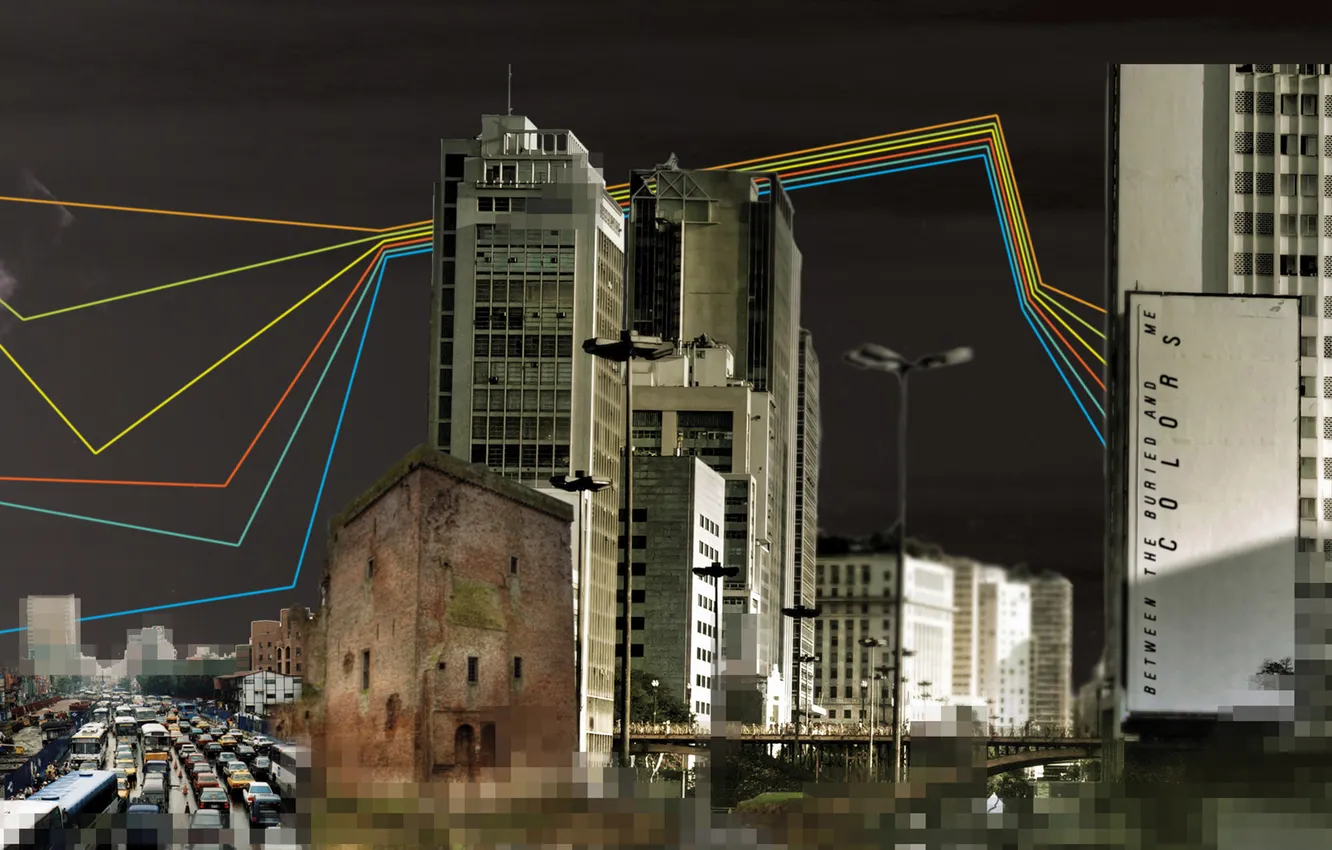 Photo wallpaper road, machine, the city, style, Wallpaper, graphics, home, art