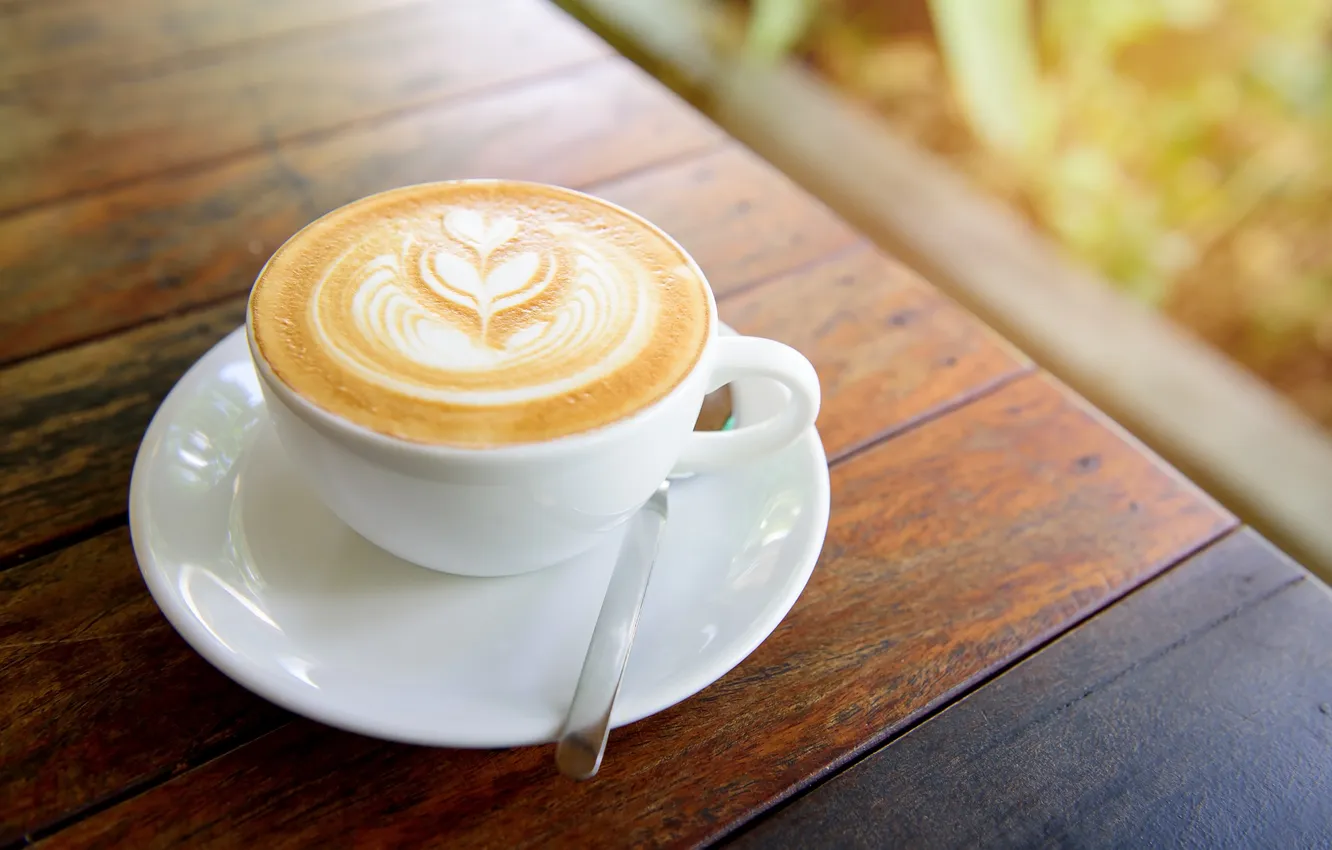 Photo wallpaper dark, design, cup, color, coffee, cream, cappuccino, closeup