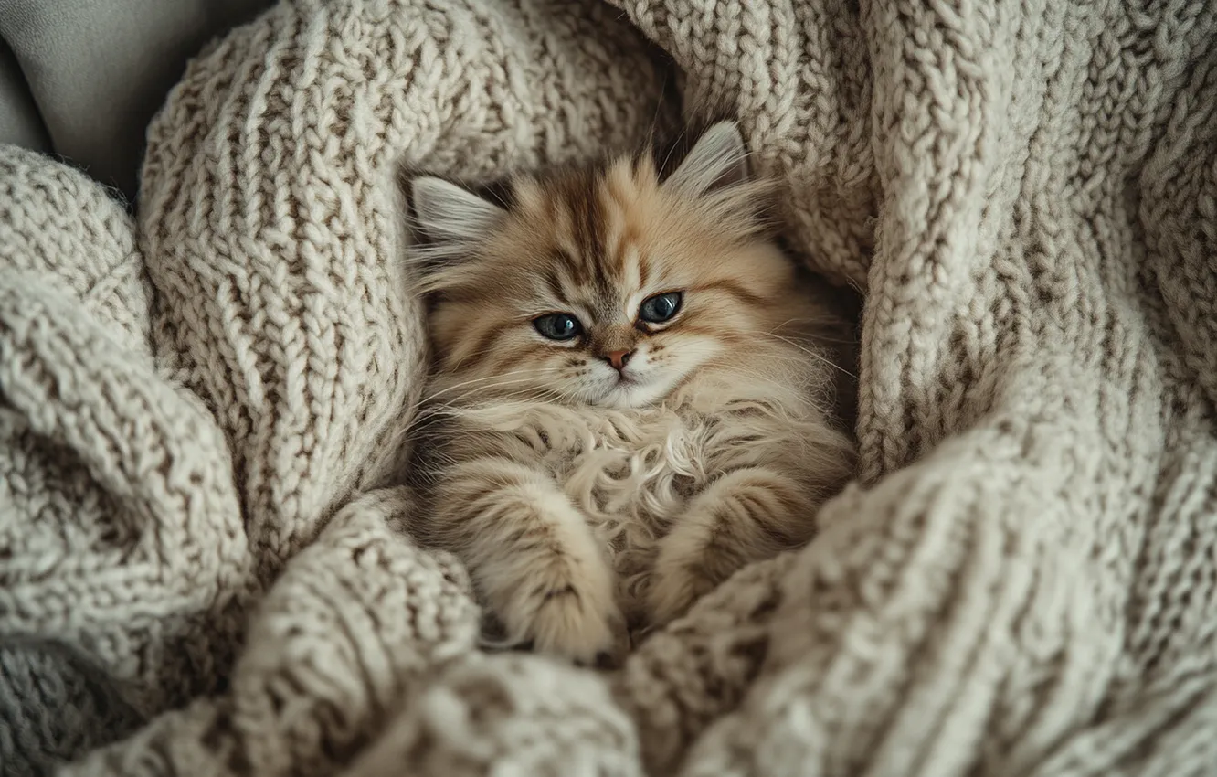 Photo wallpaper cat, look, pose, comfort, heat, grey, sweetheart, legs