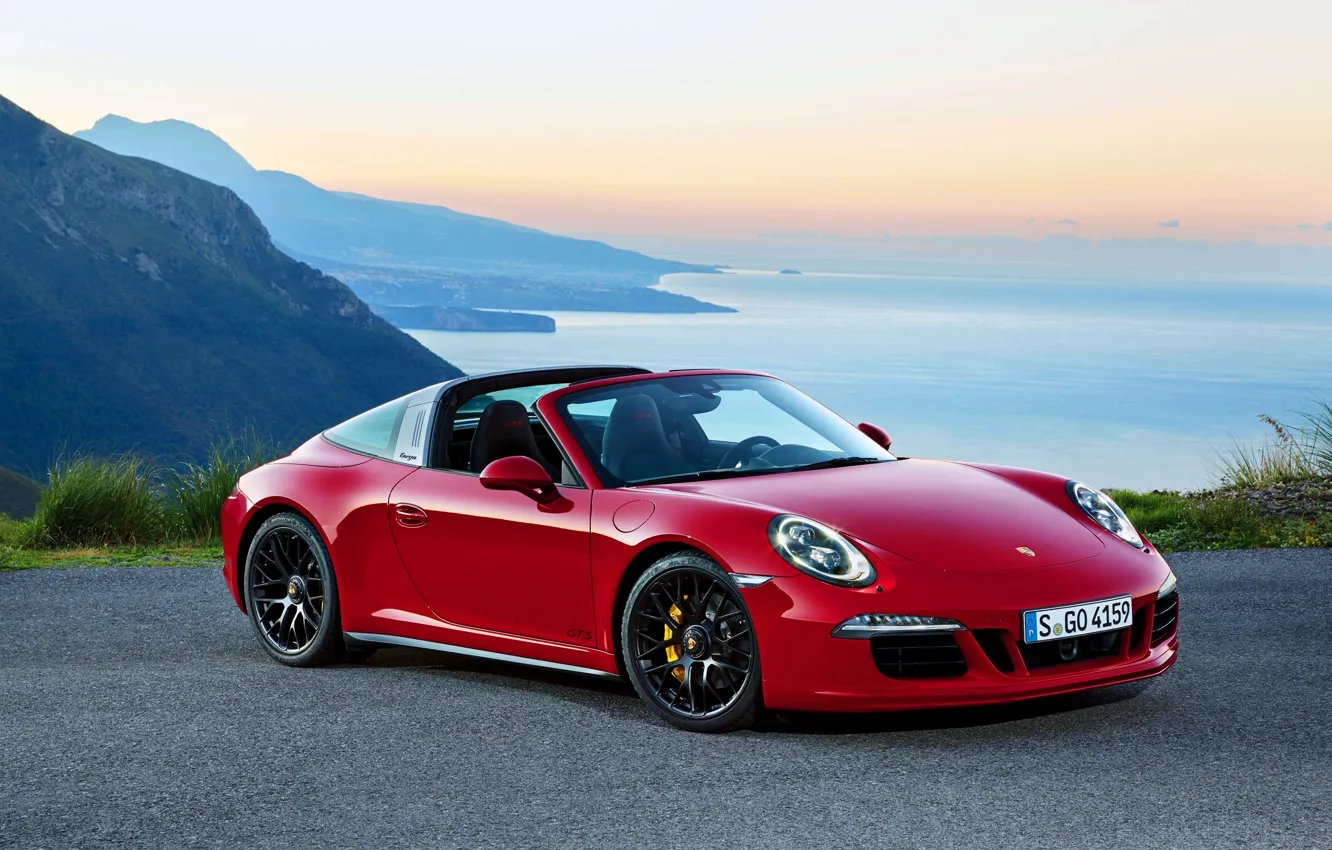 Photo wallpaper 911, Porsche, Porsche, GTS, 2015, Targa