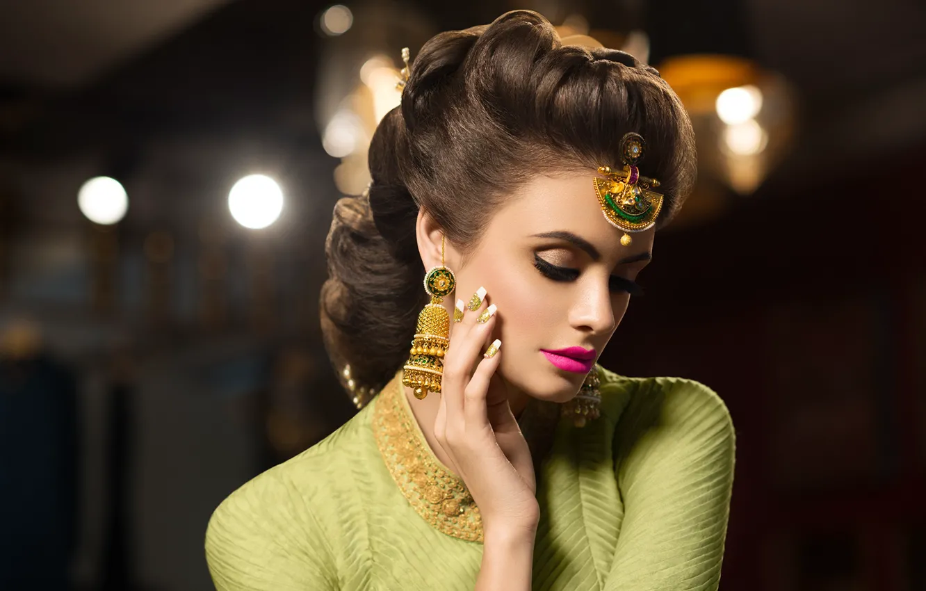 Photo wallpaper girl, hot, sexy, fashion, eyes, smile, beautiful, figure