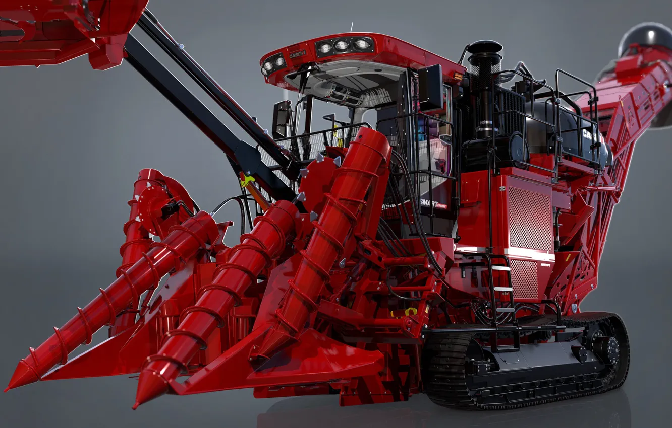 Photo wallpaper tractor, Case IH A8800, Farming Simulator 17