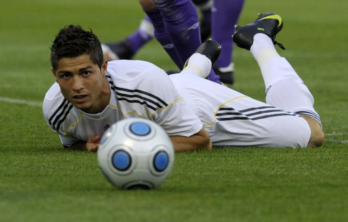 Photo wallpaper the ball, Football, real, Ronaldo, ronaldo