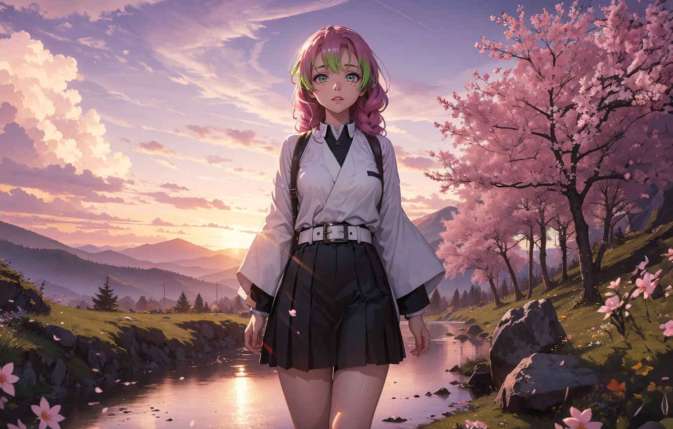 Photo wallpaper girl, Sweetheart, AI Art