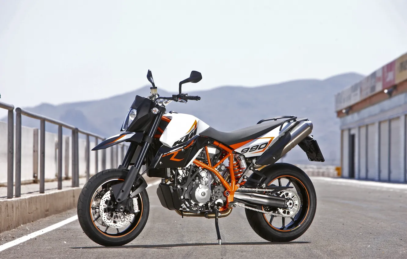 Photo wallpaper KTM, 690, SMC, Supermoto