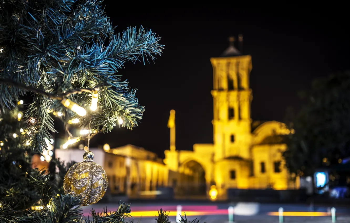 Photo wallpaper Christmas, Cyprus, larnaca