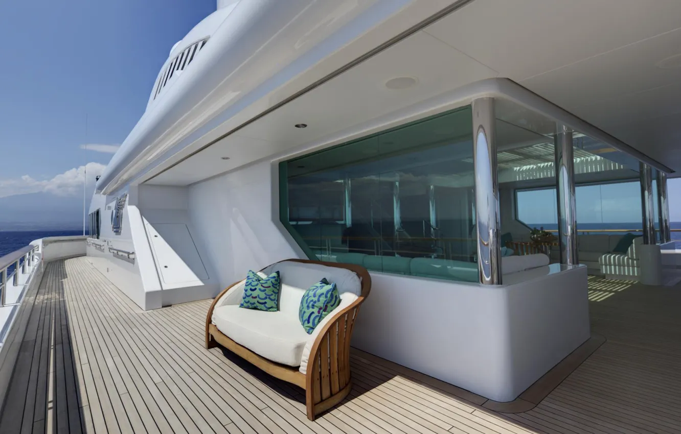 Photo wallpaper luxury, deck, motor, yacht Pegasus