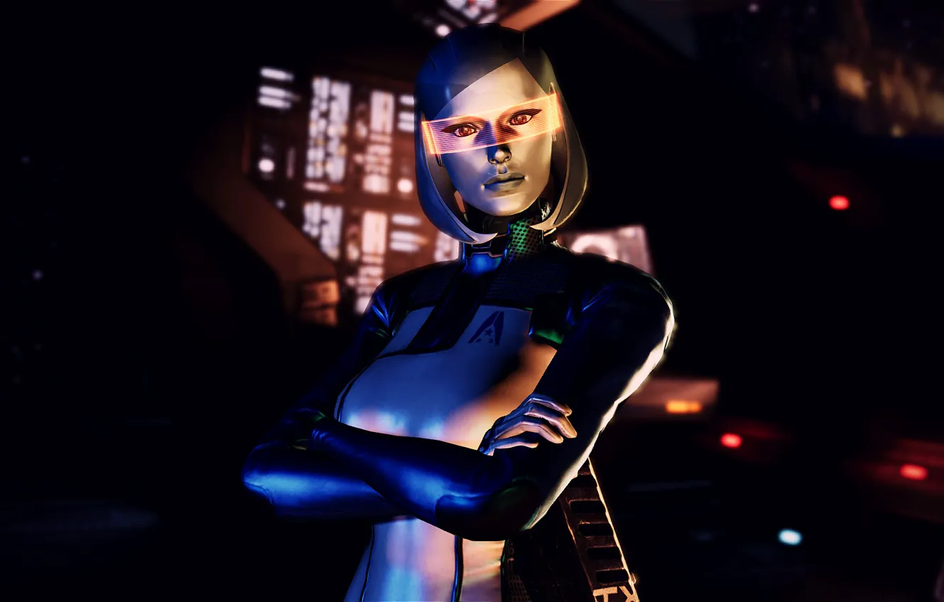 Photo wallpaper Android, mass effect, Susie, edi