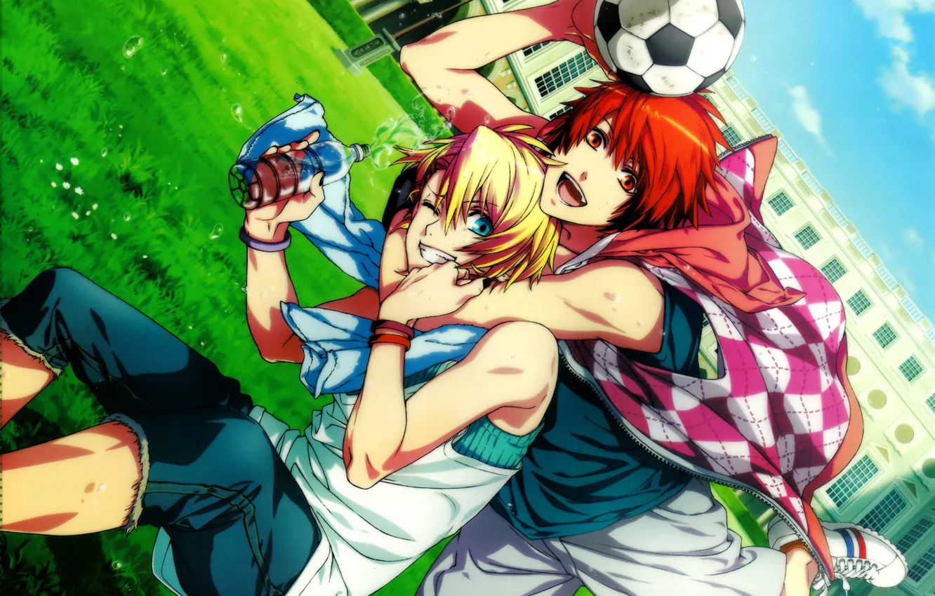Photo wallpaper football, the ball, anime, art, guys, Uta no Prince-sama