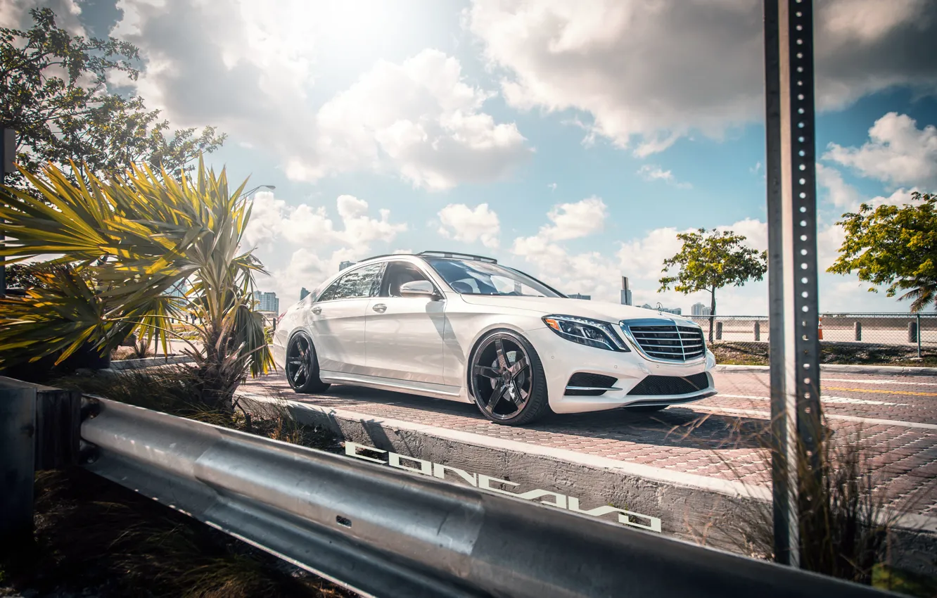 Photo wallpaper Mercedes, Benz, 2014, S 550