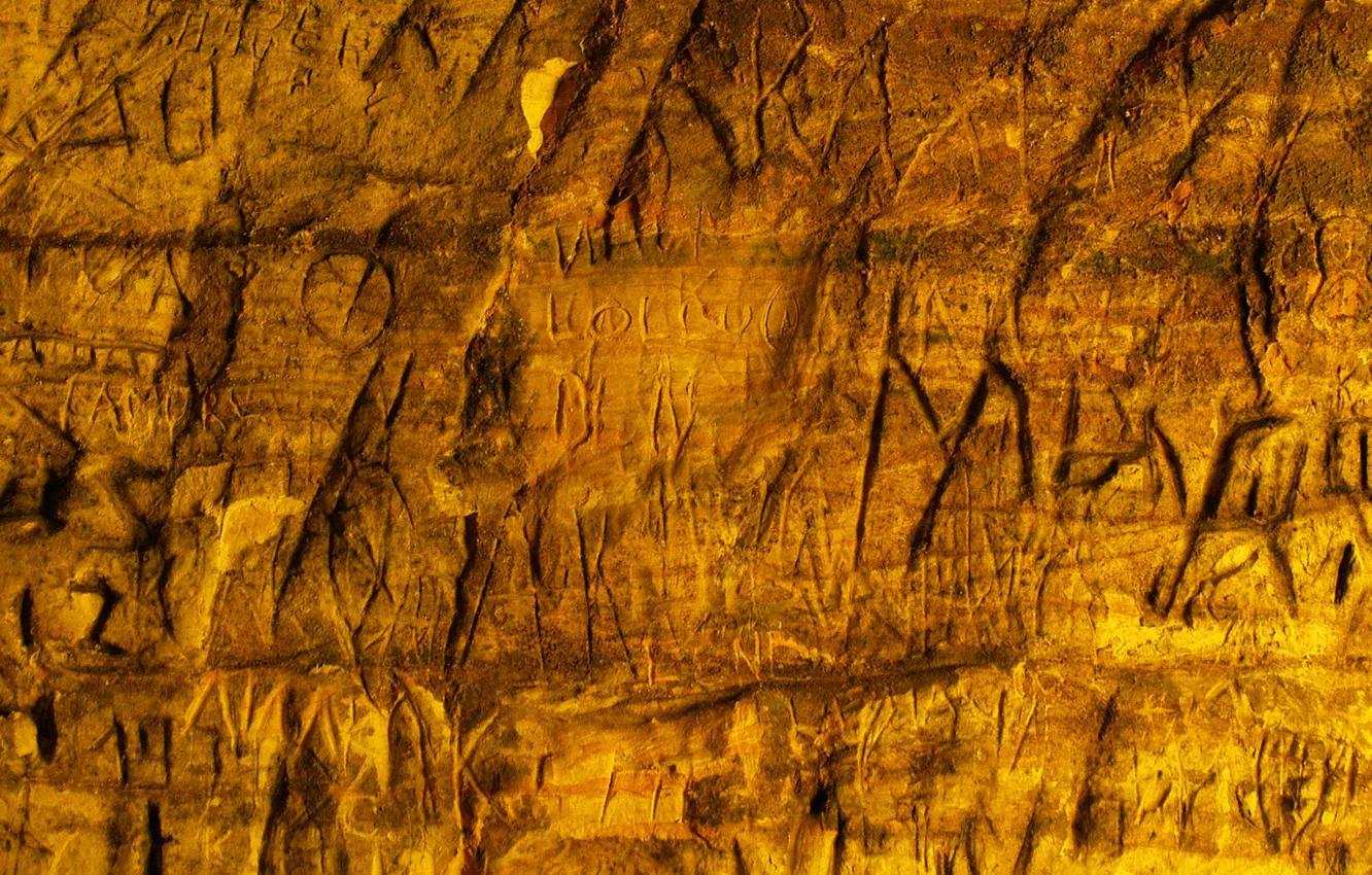 Photo wallpaper art, cave, stone wall