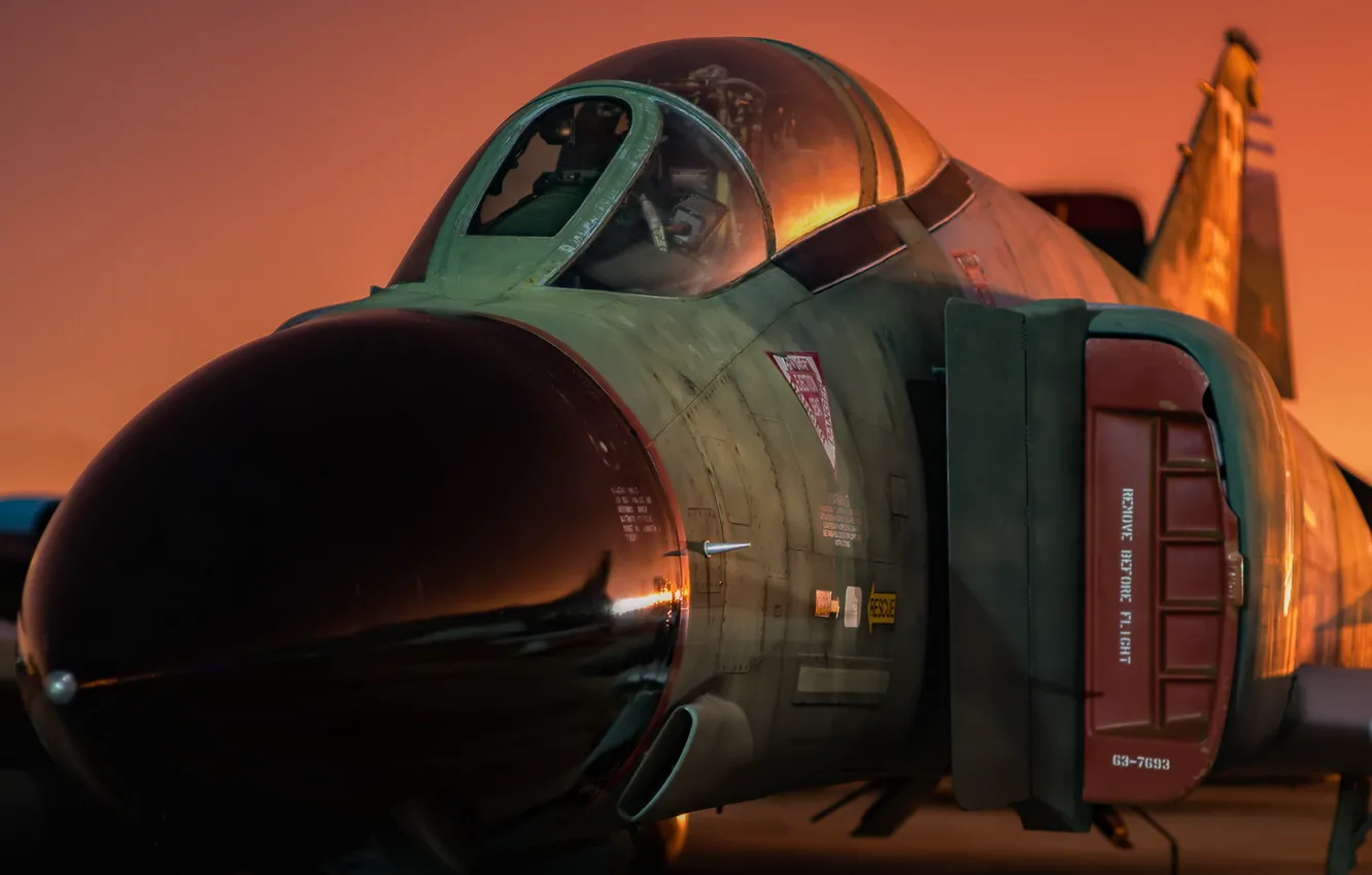 Photo wallpaper aviation, army, the plane, F-4C Phantom