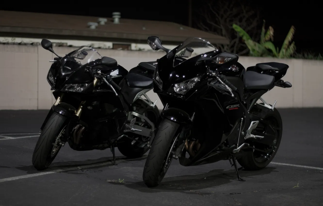 Photo wallpaper honda, black, bikes, CBR1000RR-R