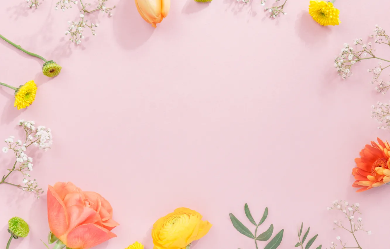 Photo wallpaper flowers, flowers, beautiful, spring, composition, tender, floral