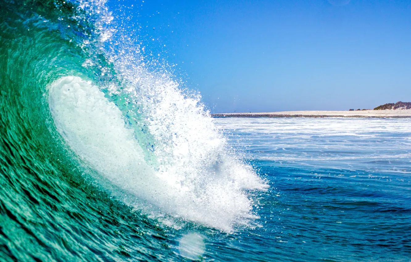 Photo wallpaper wave, the ocean, horizon, Nicaragua, Nicaragua, Yellow Beach, Yellow Beach