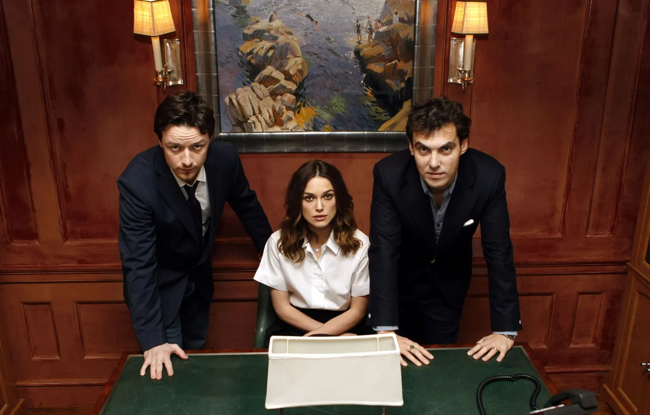 Photo wallpaper Keira Knightley, Keira Knightley, James McAvoy, James McAvoy, promo, Atonement, redemption, Joe Wright