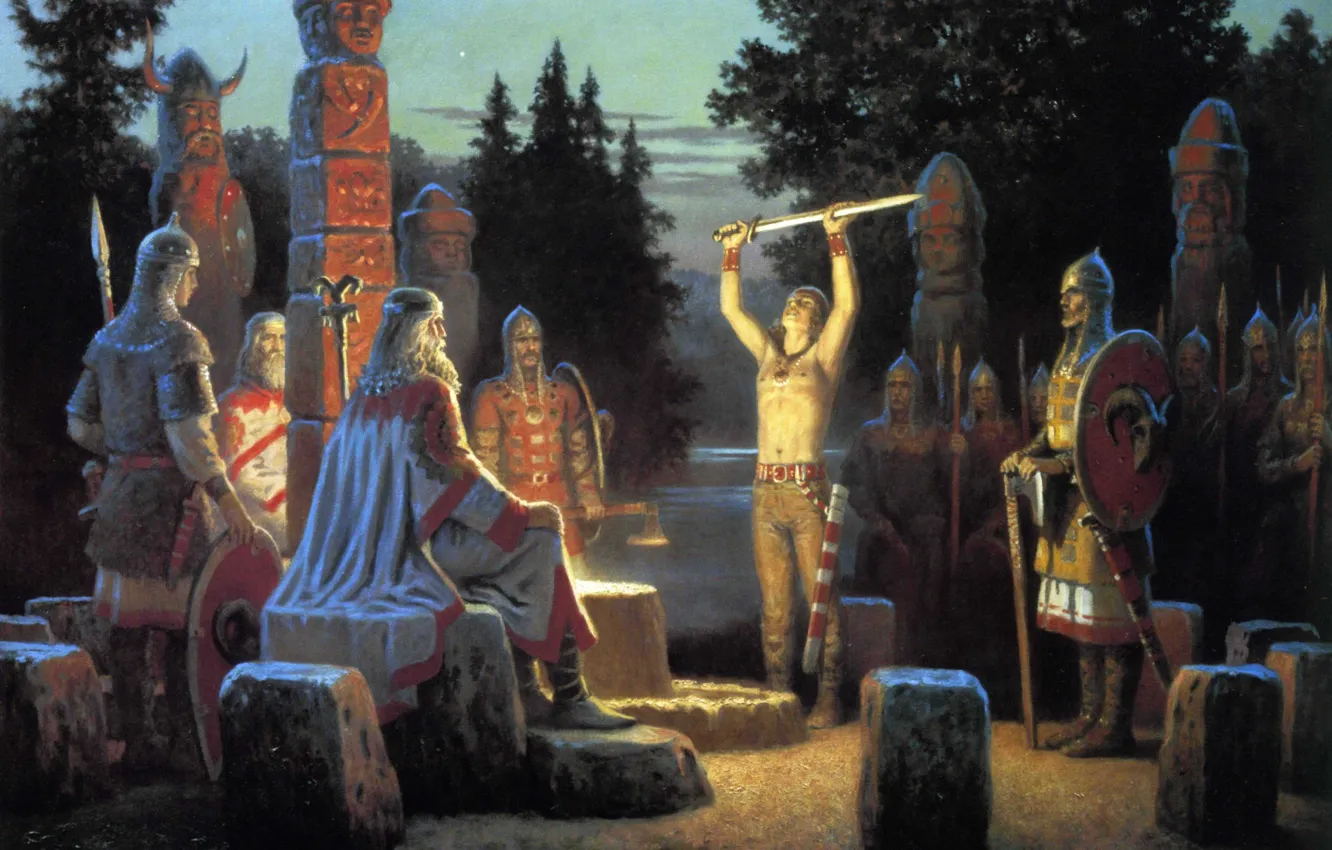 Photo wallpaper God, Slavs, Paganism, The Slavs