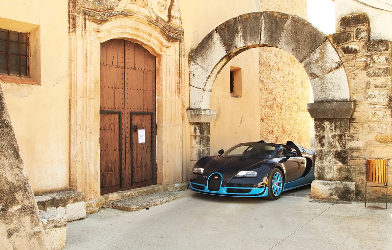 Photo wallpaper Roadster, Bugatti, Veyron, Grand Sport, Vitesse