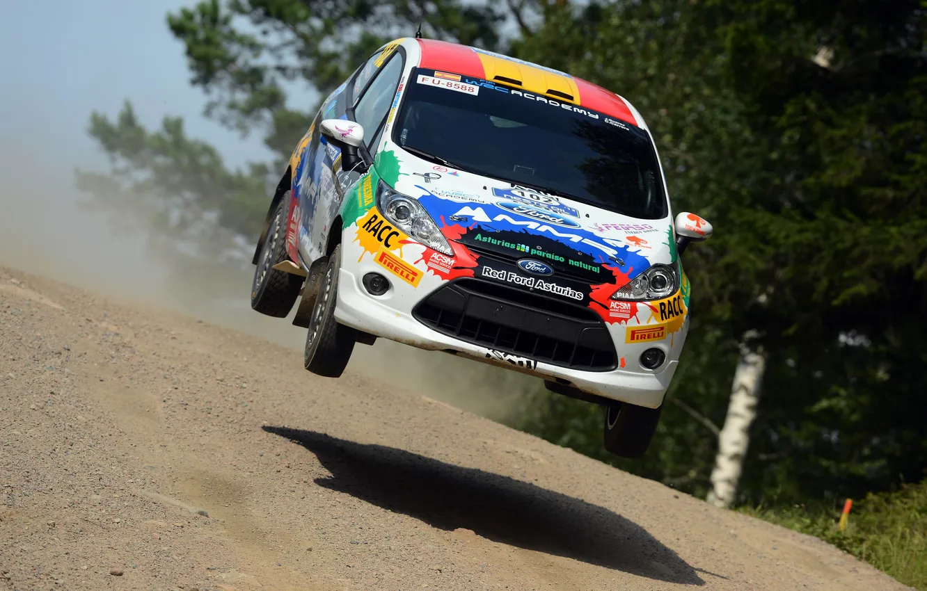 Photo wallpaper auto, race, sport, lights, Ford, The hood, car, Ford