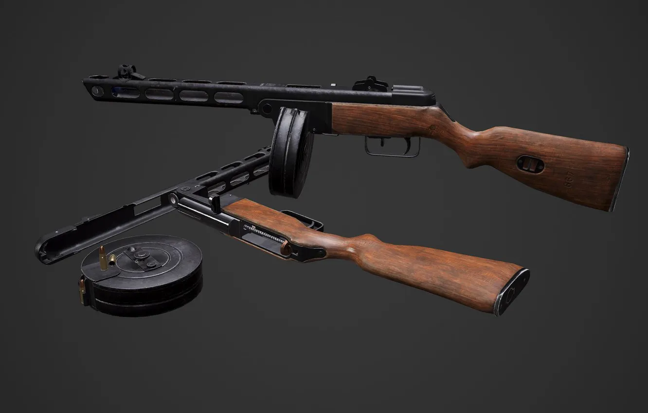 Photo wallpaper USSR, the gun, PPSH-41