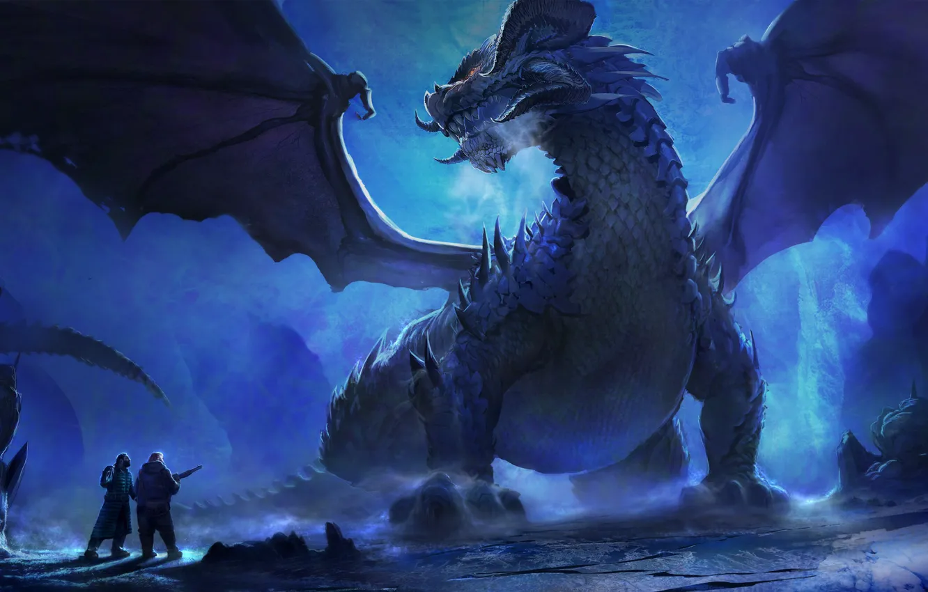 Photo wallpaper dragon, monster, Salomon the Great, Alejandro Olmedo