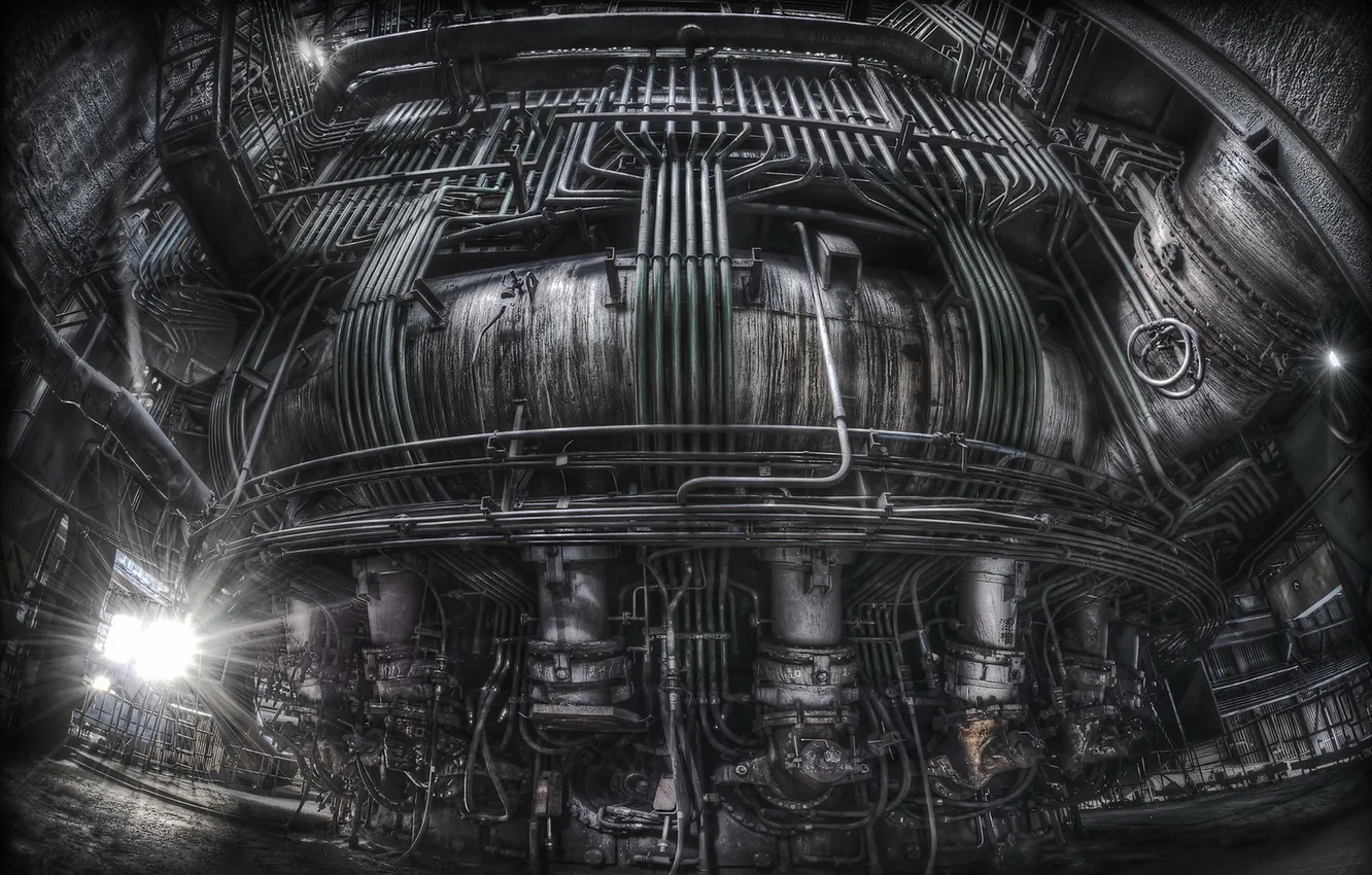 Photo wallpaper background, plant, factory