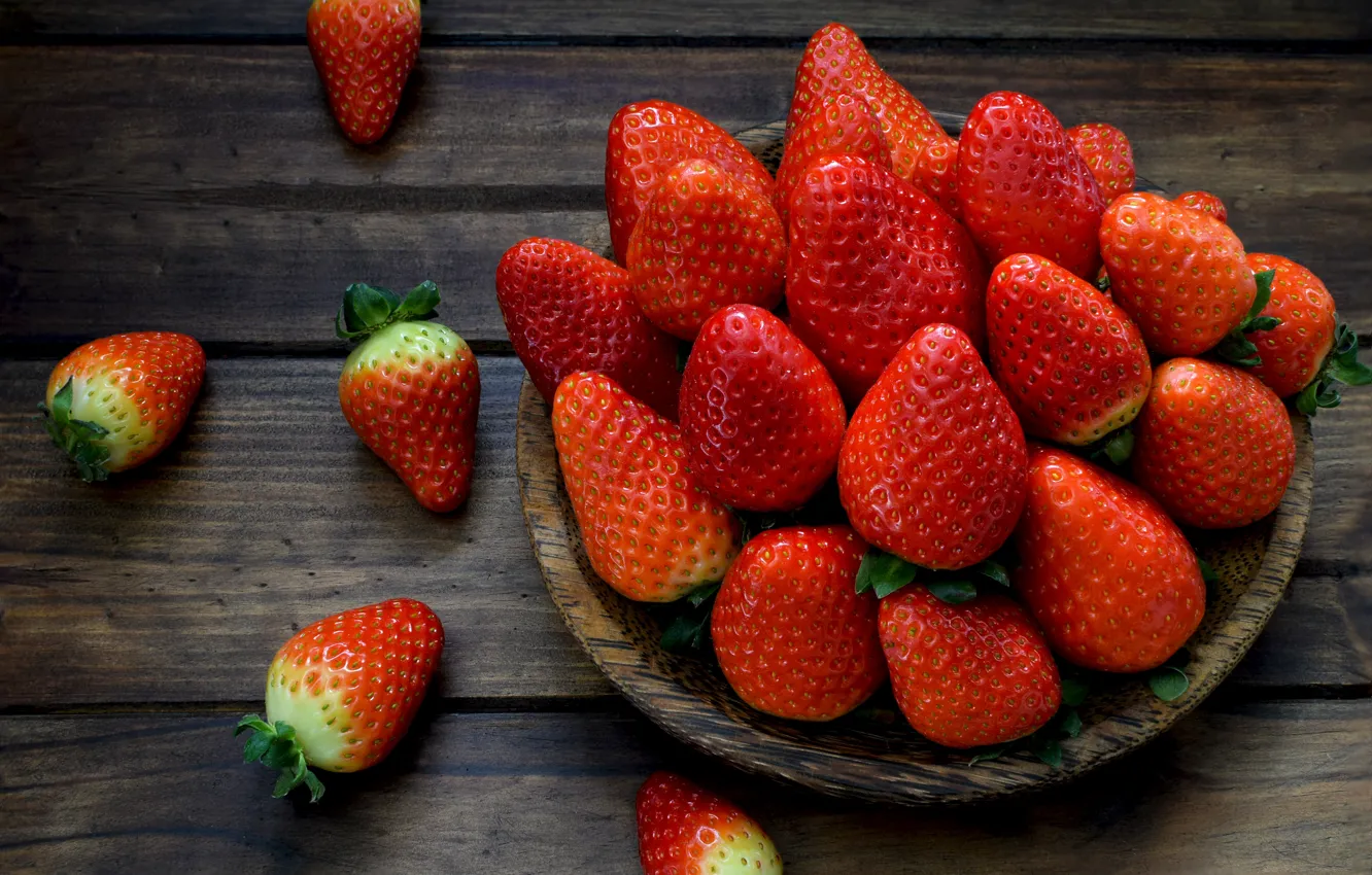 Photo wallpaper berries, strawberry, red, fresh, strawberry, berries