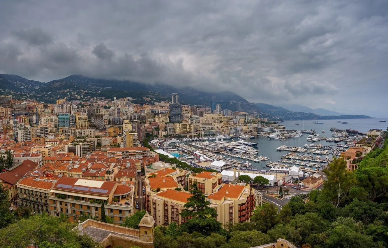 Photo wallpaper the city, panorama, Monaco