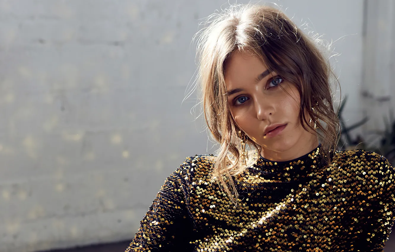 Photo wallpaper eyes, look, girl, dress, lips, beautiful, Rachel Cook