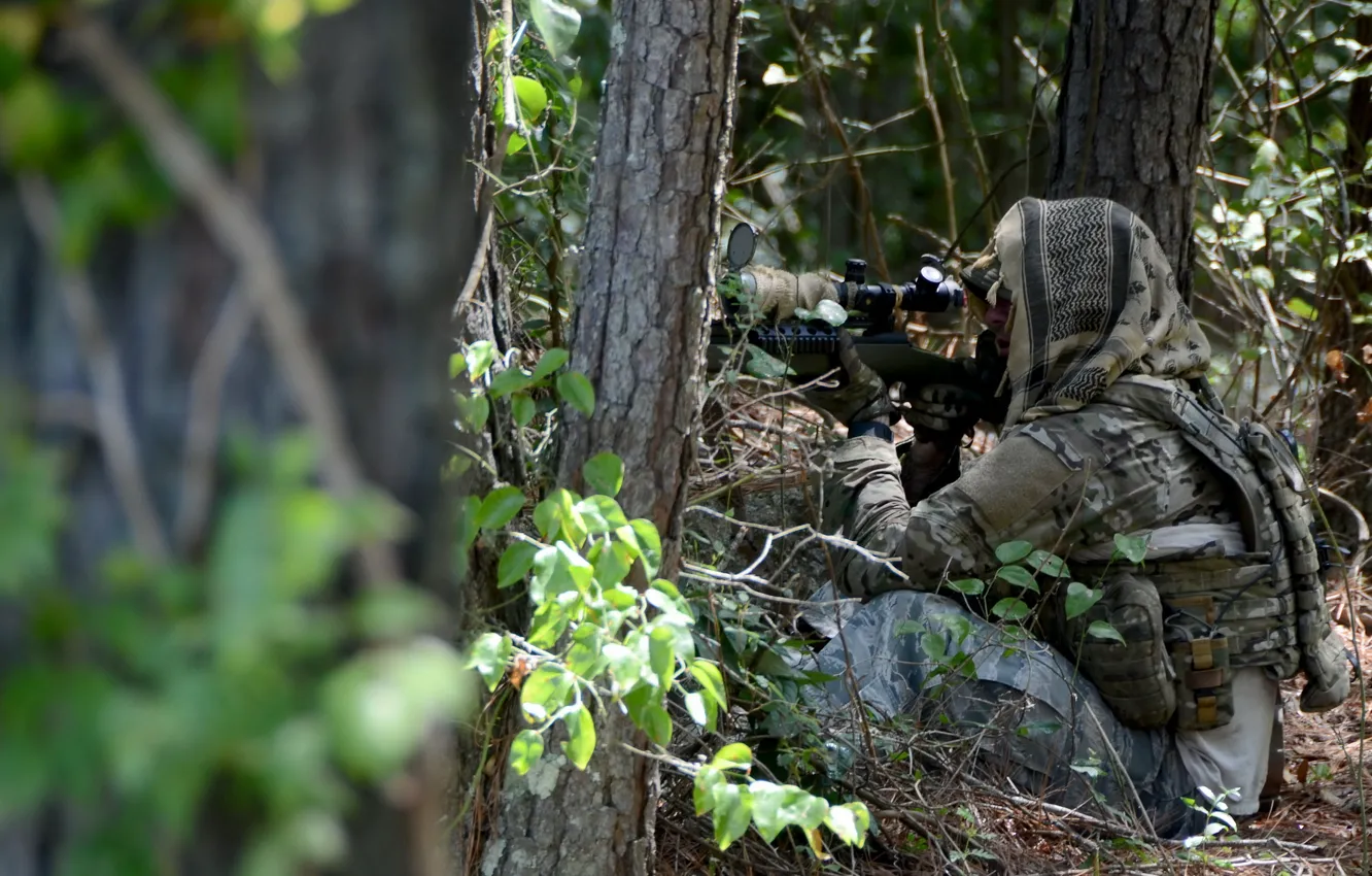 Photo wallpaper weapons, army, soldiers