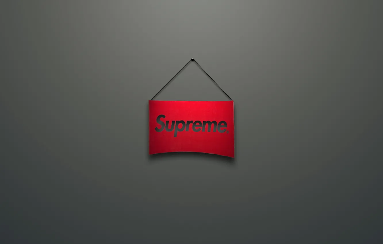 Photo wallpaper red, logo, red, logo, supreme, the Suprema