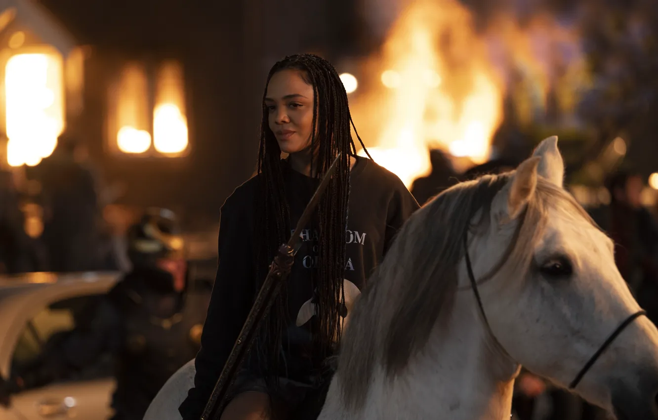 Photo wallpaper Valkyrie, Tessa Thompson, Marvel Studios, Thor: Love and Thunder