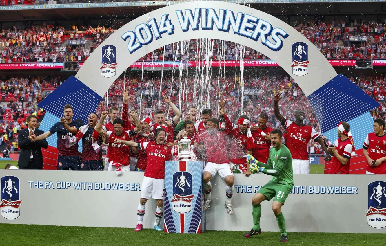 Photo wallpaper background, victory, Arsenal, tribune, Arsenal, Football Club, the gunners, The Gunners