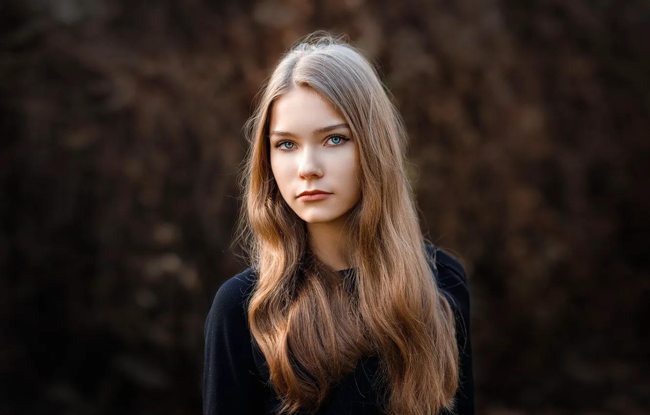 Photo wallpaper portrait, sponge, the beauty, curls, Xenia, photographer Sergey Sergeev