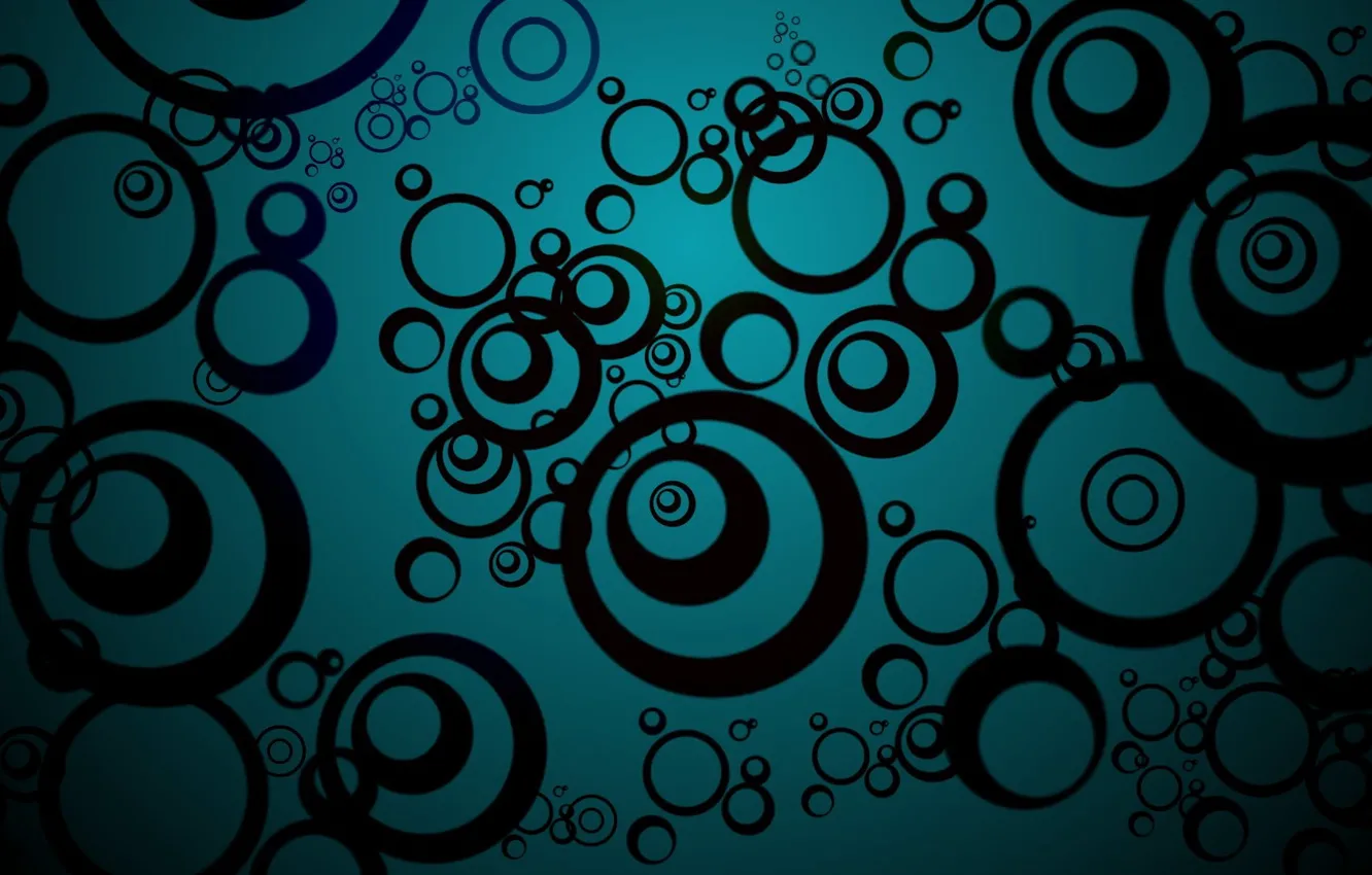 Photo wallpaper circles, bubbles, ring