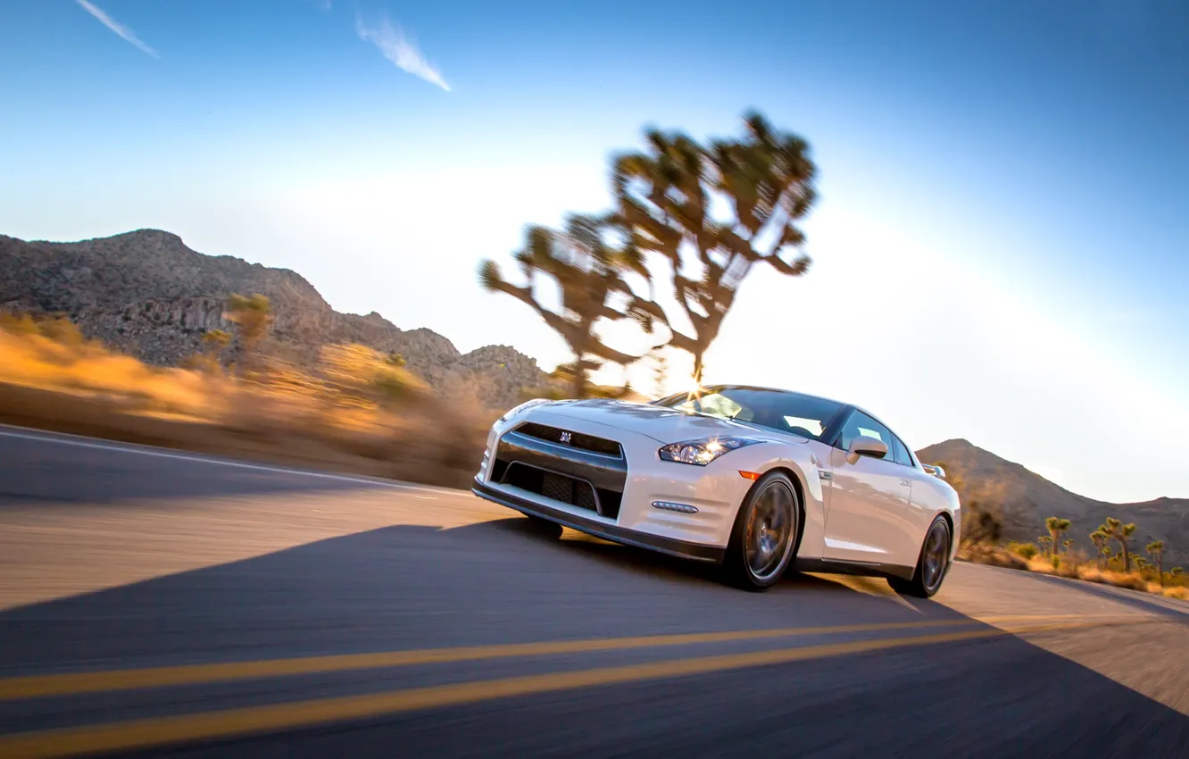 Photo wallpaper Nissan, GT-R, speed, R35, Drive, Nissan GT-R Black Edition