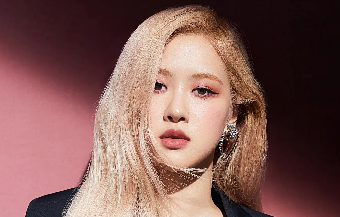 Photo wallpaper rose, Asian, cutie, asian, K-Pop, cutie, asian girls, Blackpink