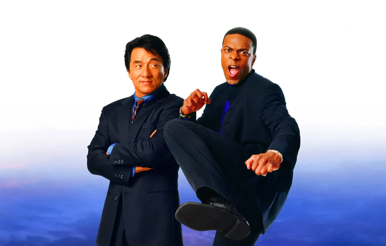 Photo wallpaper partner, Jackie Chan, Chris Tucker, Rush hour 2, Rush Hour 2