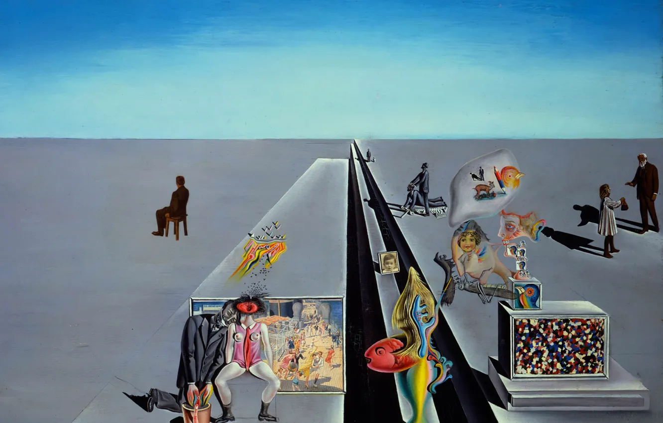 Photo wallpaper surrealism, picture, Salvador Dali, Salvador Dali, On The First Day Of Spring